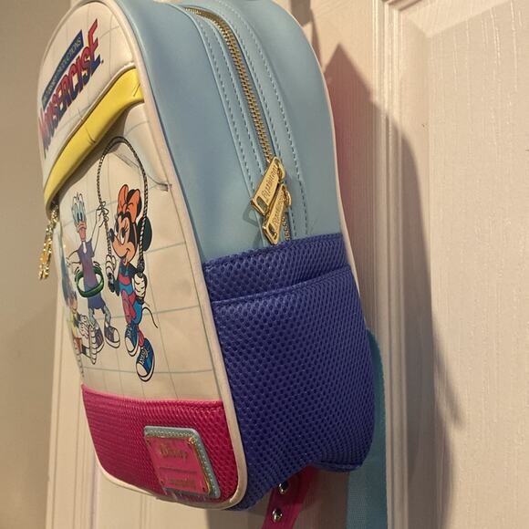 BNWT DISNEY LOUNGEFLY Mousercise Backpack main image 5